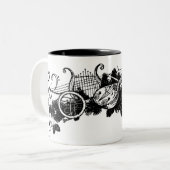 音楽 ツートーンマグカップ (正面左)