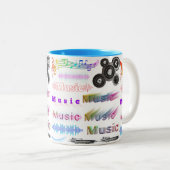 音楽 ツートーンマグカップ (正面右)