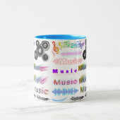 音楽 ツートーンマグカップ (中央)