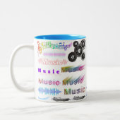 音楽 ツートーンマグカップ (左)