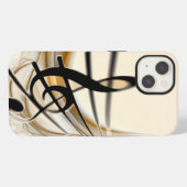 音楽 - ト音記号 Case-Mate iPhoneケース iPhone 13ケース (裏面横)