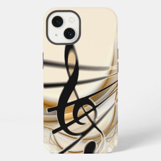 音楽 - ト音記号 Case-Mate iPhoneケース iPhone 13ケース (裏面)