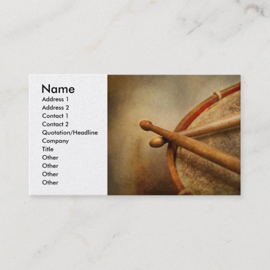 音楽 – ドラム – カデンス 名刺 (正面)