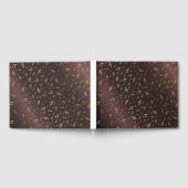 音楽，ノート，クレフ、 音符記号，バンド，シンボル，光沢， エレガント, ゲストブック (全面)