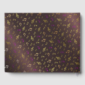 音楽，ノート，クレフ、 音符記号，バンド，シンボル，光沢， エレガント, ゲストブック (裏面)