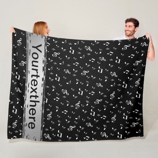 音楽，ノート，クレフ、 音符記号，バンド，シンボル，光沢， エレガント, フリースブランケット (インサイチュ)