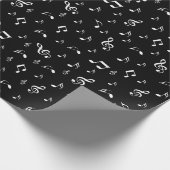 音楽,ノート,クレフ、 音符記号,バンド,シンボル,光沢, エレガント, ラッピングペーパー (角)