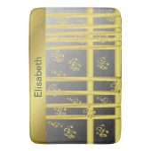 音楽，ノート，クレフ、 音符記号，バンド，シンボル，光沢， エレガントb バスマット (正面縦)