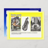 音楽、ハーディ・ゴーディ・プレーヤー ポストカード (正面/裏面)