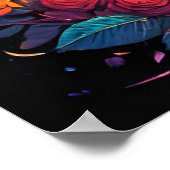 音楽・バラエレキギター ポスター (角)