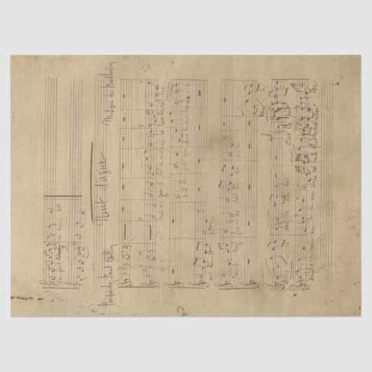 音楽・バラシリーズデザイン11 薄葉紙 (正面)