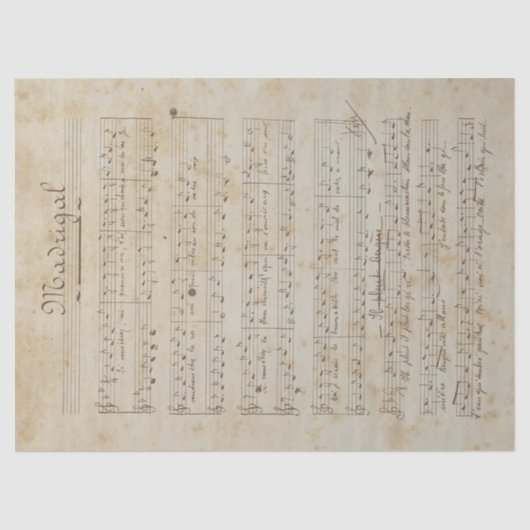 音楽・バラシリーズデザイン6 薄葉紙 (正面)