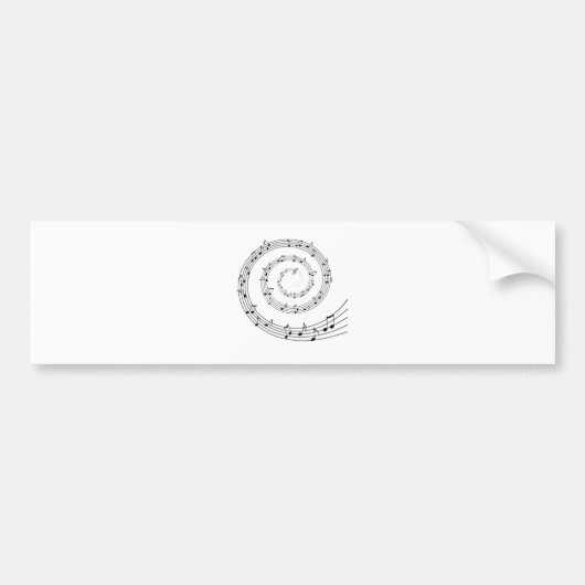 音楽 バンパーステッカー (正面)