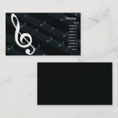 音楽-ビジネス 名刺 (正面/裏面)