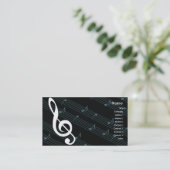 音楽-ビジネス 名刺 (スタンド正面)