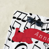 音楽 ビーチタオル (インサイチュ)