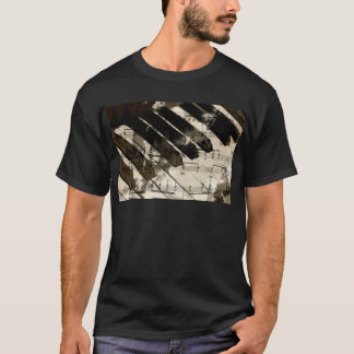 音楽、ピアノ装飾(2).jpg tシャツ