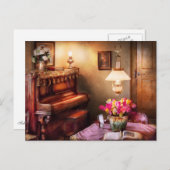 音楽 – ピアノ – 音楽室 ポストカード (正面/裏面)