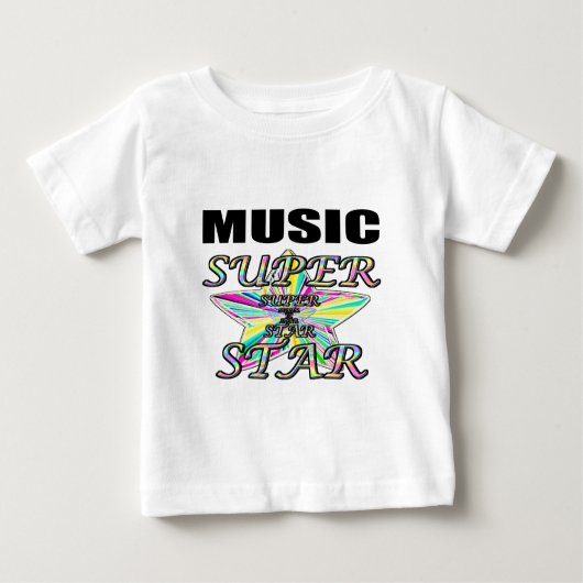 音楽 ベビーTシャツ (正面)