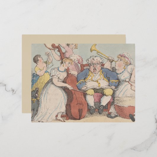 音楽 – ホイルポストカード 箔シーズンポストカード (正面/裏面)