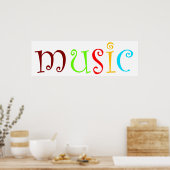 音楽 ポスター (キッチン)