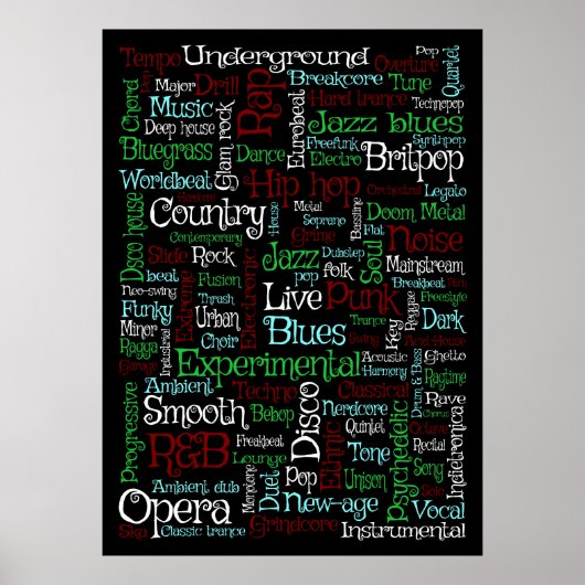 音楽 ポスター (正面)