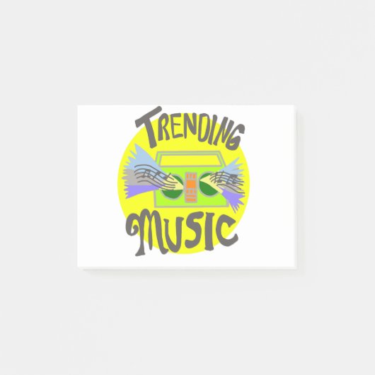 音楽、 ポストイット (正面)