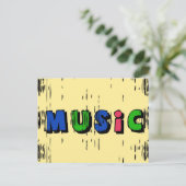 音楽 ポストカード (スタンド正面)