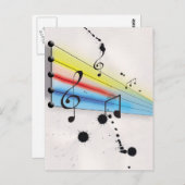 音楽 ポストカード (正面/裏面)