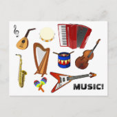 音楽! ポストカード (正面)