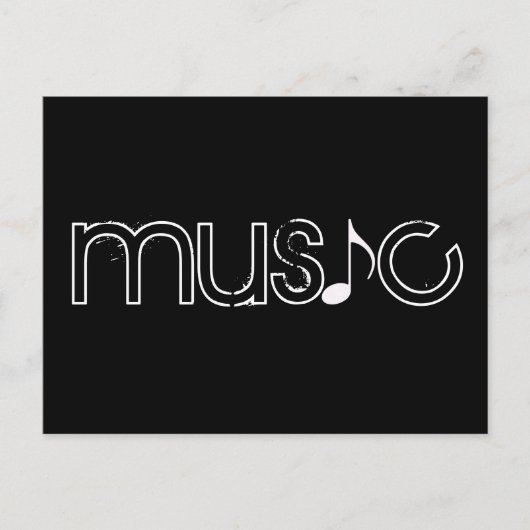 音楽 ポストカード (正面)
