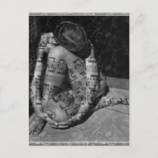 音楽 ポストカード (正面)