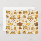 音楽 ポストカード (正面/裏面)