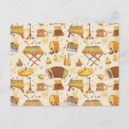 音楽 ポストカード (正面)