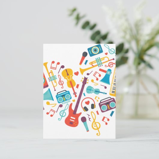 音楽 ポストカード (スタンド正面)