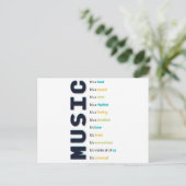 音楽….. ポストカード (スタンド正面)