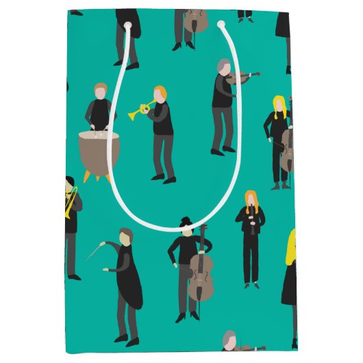 音楽! ミディアムペーパーバッグ (正面)