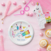 音楽，ミュージカル楽器のドラム歌唱 ペーパープレート (パーティー)