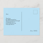 音楽、ミュージカル楽器ドラムキッズ感謝していユー インビテーションポストカード (裏面)