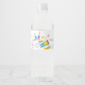 音楽、ミュージカル楽器ドラムキッズ ペットボトルラベル (正面)