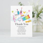 音楽、ミュージカル楽器ドラムキッズ 招待状 (スタンド正面)