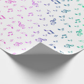 音楽,ミュージカル,ノート,メロディー,ブラック,サウンド,クレフ、 音符記号, ラッピングペーパー (角)