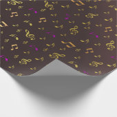 音楽，ミュージカル，ノート，メロディー，ブラック，サウンド，クレフ、 音符記号, ラッピングペーパー (角)