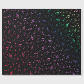 音楽，ミュージカル，ノート，メロディー，ブラック，サウンド，クレフ、 音符記号, ラッピングペーパー (フラット)