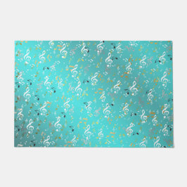 音楽，ミュージカル，ノート，白，メロディー，クレフ、 音符記号，サウンド， ドアマット