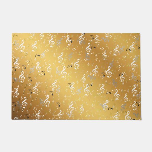 音楽,ミュージカル,ノート,白,メロディー,クレフ、 音符記号,サウンド, ドアマット (正面)