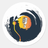 音楽 ラウンドシール (正面)