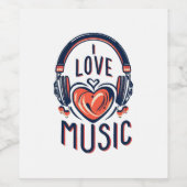 音楽 ワインラベル (シングルラベル)