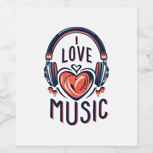 音楽 ワインラベル (シングルラベル)