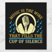 音楽 –  ワインラベル (シングルラベル)